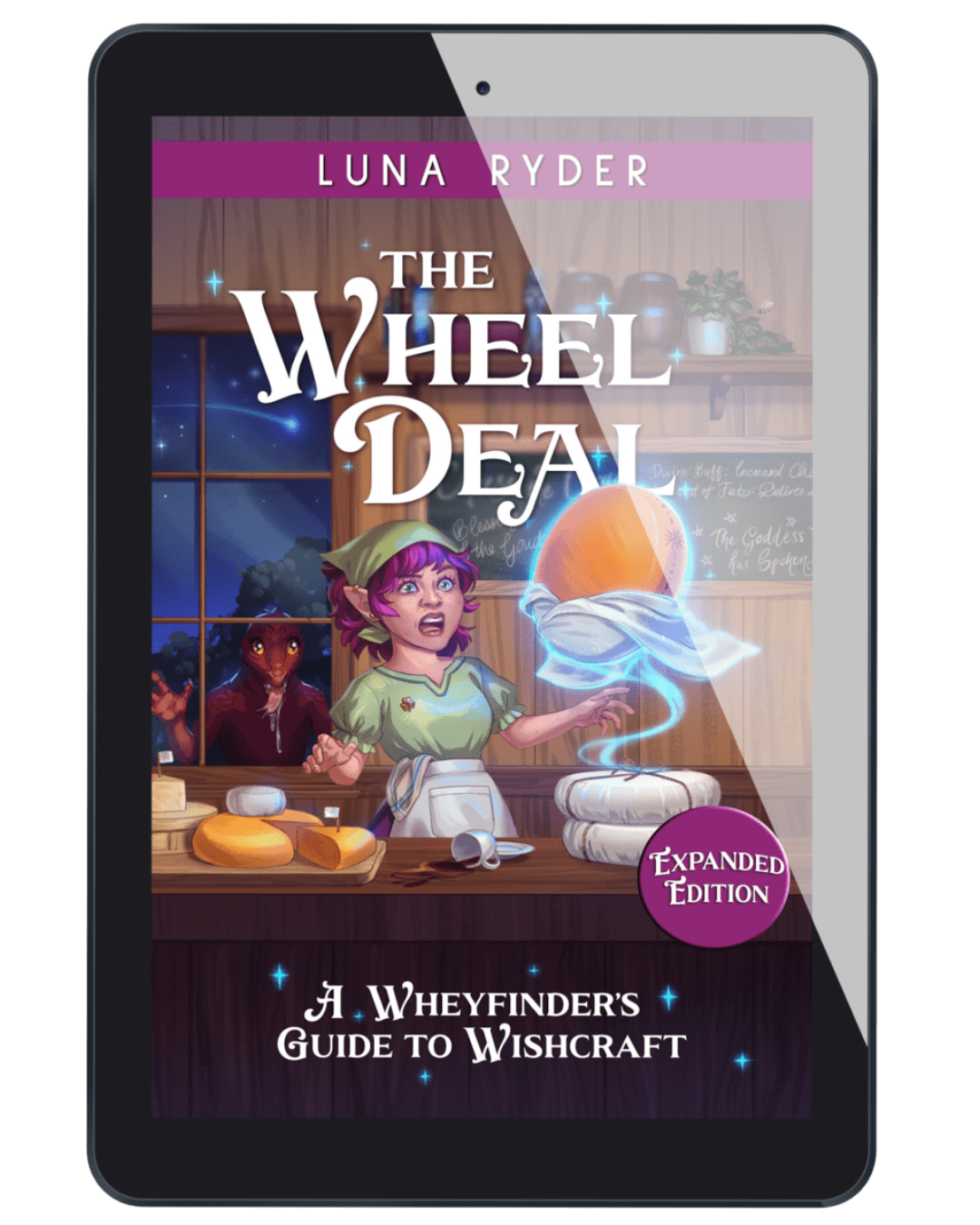 Ebook of The Wheel Deal by Luna Ryder in a tablet