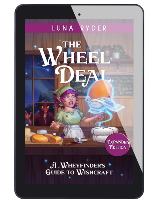 Ebook of The Wheel Deal by Luna Ryder in a tablet