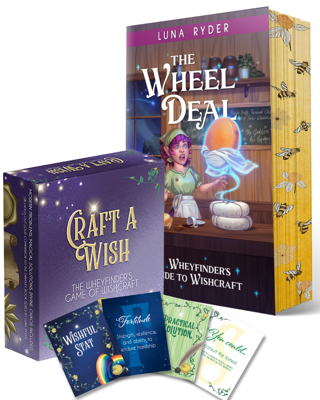 Image of the Wheel Deal Special Edition Paperback and the Craft a Wish Game