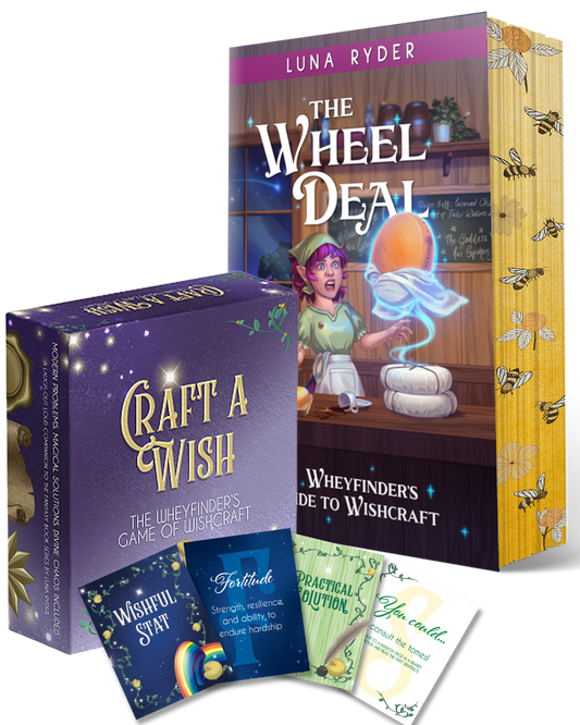Image of the Wheel Deal Special Edition Paperback and the Craft a Wish Game